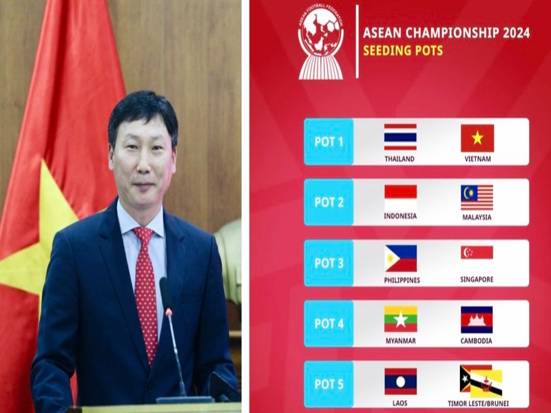 Lễ bốc thăm AFF Cup 2024: Ông Kim đại diện cho ĐT VN tham dự